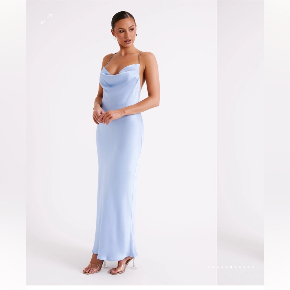 Meshki Kalani Chain Maxi Dress- Ice Blue